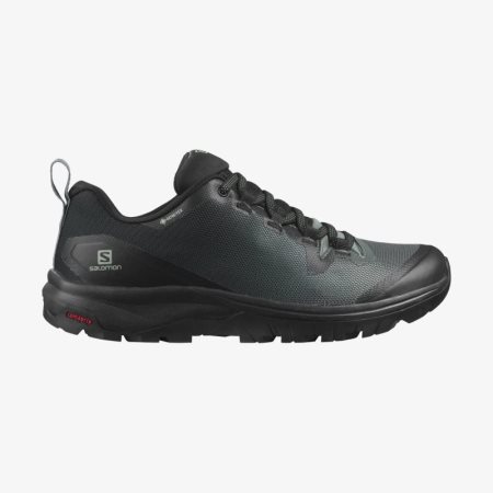 Salomon VAYA GORE-TEX Womens Hiking Shoes Black/Green UK PQKT